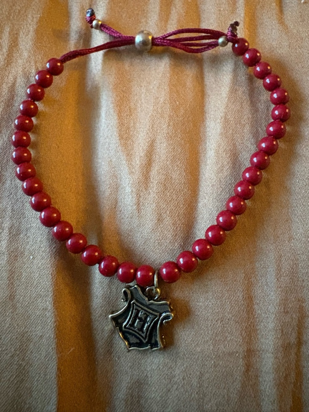 Harry Potter Red Beaded Charm Bracelet - Unbranded